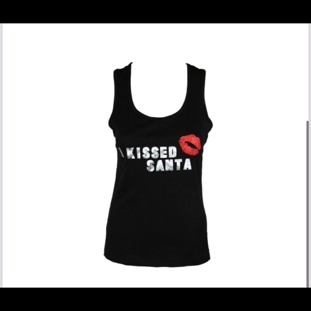 Inc “I Kissed Santa” Racerback Tank